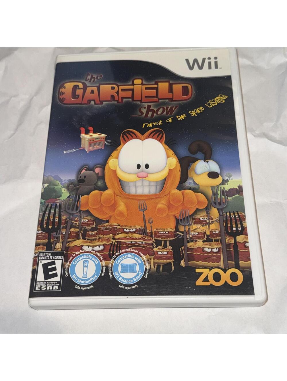 The Garfield Show Wii Case Game & Manual Threat of the Space Lasagna Tested